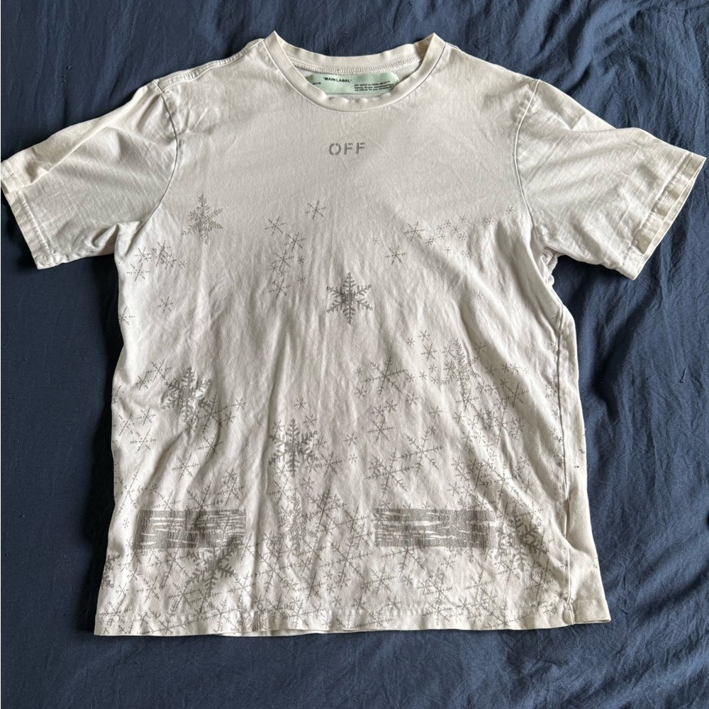 Off-White Men's White Graphic T-Shirt